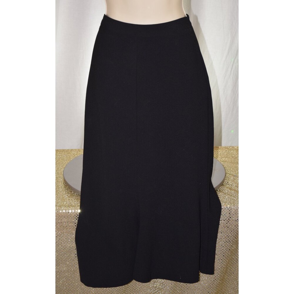Zara Basic Black Mermaid Midi Skirt size S